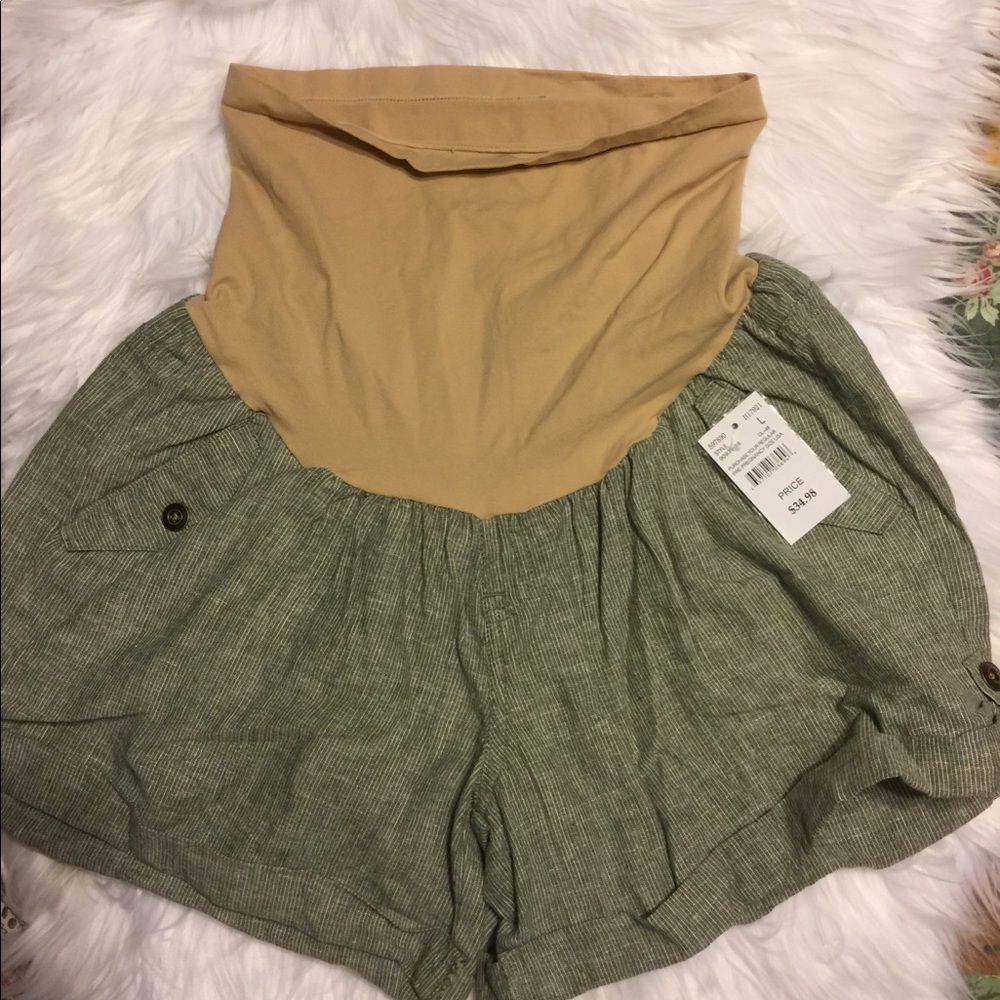 Indigo Blue Maternity Shorts